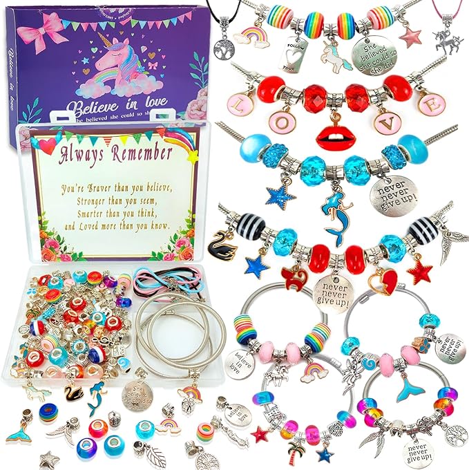 leitait Girls Toys Bracelet Making Kit