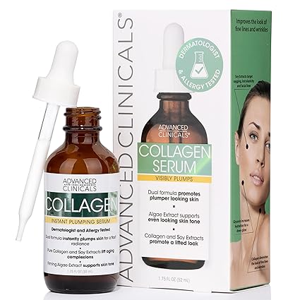 Advanced Clinicals Collagen Serum For Face